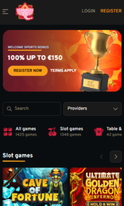 Klik direct op de oranje sign up knop om een account aan te maken.